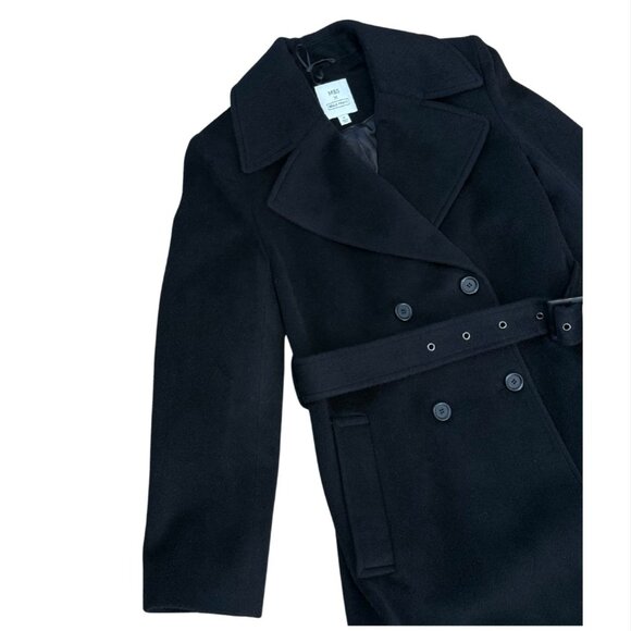 MARKS & SPENCER x Bella Freud Pure Wool Belted Double Breasted Coat $392 EUC UK - Picture 6 of 7